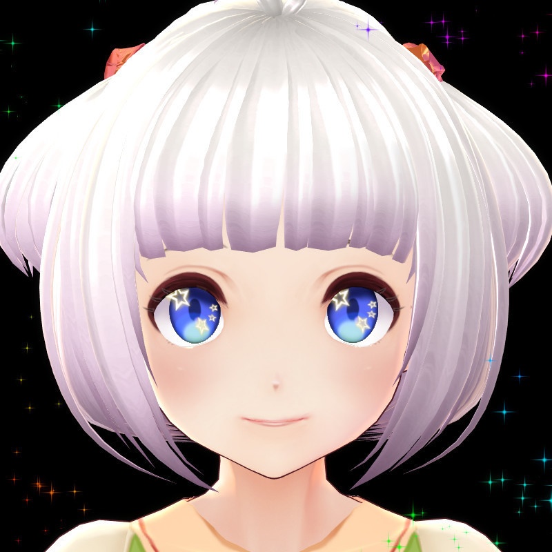 【無料】VRoid用テクスチャ星型ハイライト image