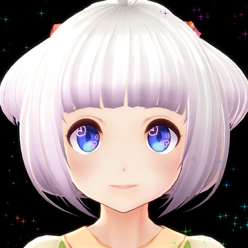 【無料】VRoid用テクスチャ　ハート型ハイライト image