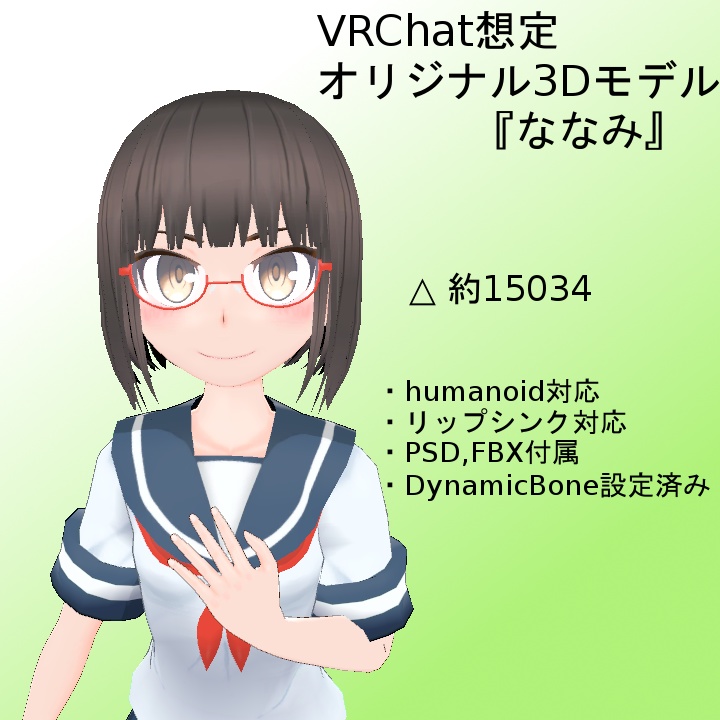オリジナル３Ｄモデル「ななみ」 image