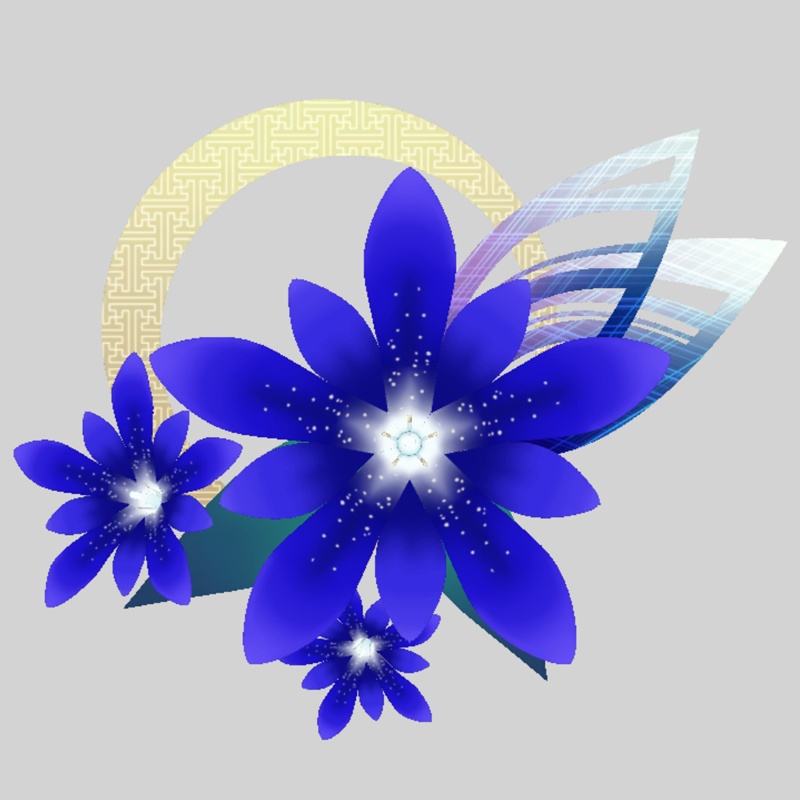 竜胆の髪飾り image
