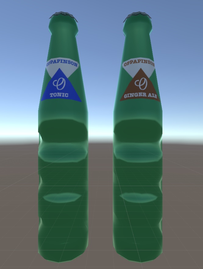 無料 3Dモデル 瓶入り炭酸飲料 image