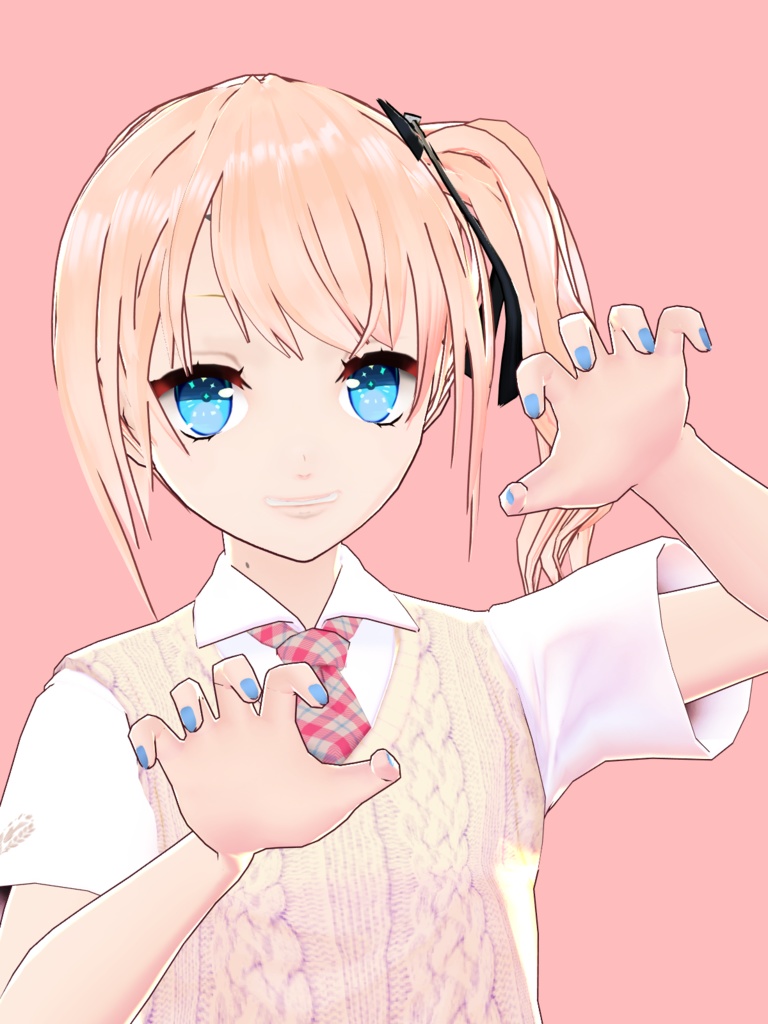 シンプルJK　ゆるふわサイドテール　2種類 image