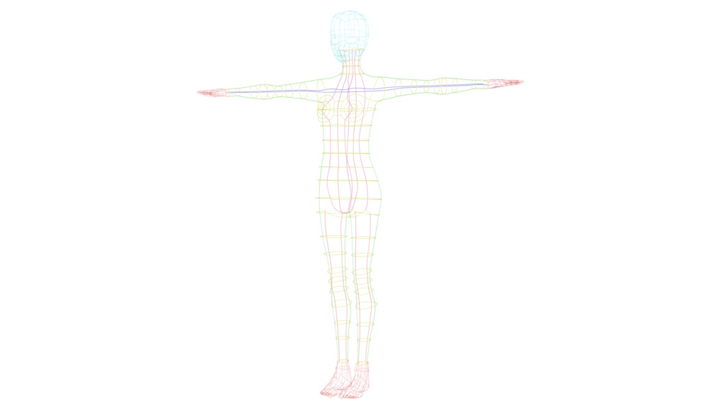 あなたのモデリングを補助します!人型メッシュモデル image