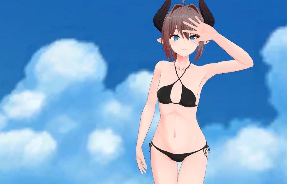 ビキニ&マイクロビキニ水着【「レナ・カクテル-Lena Cocktail-」用衣装3Dモデル】 image