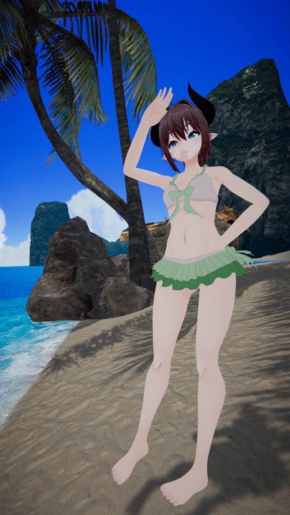 フリル付き水着【レナ・カクテル用】 image