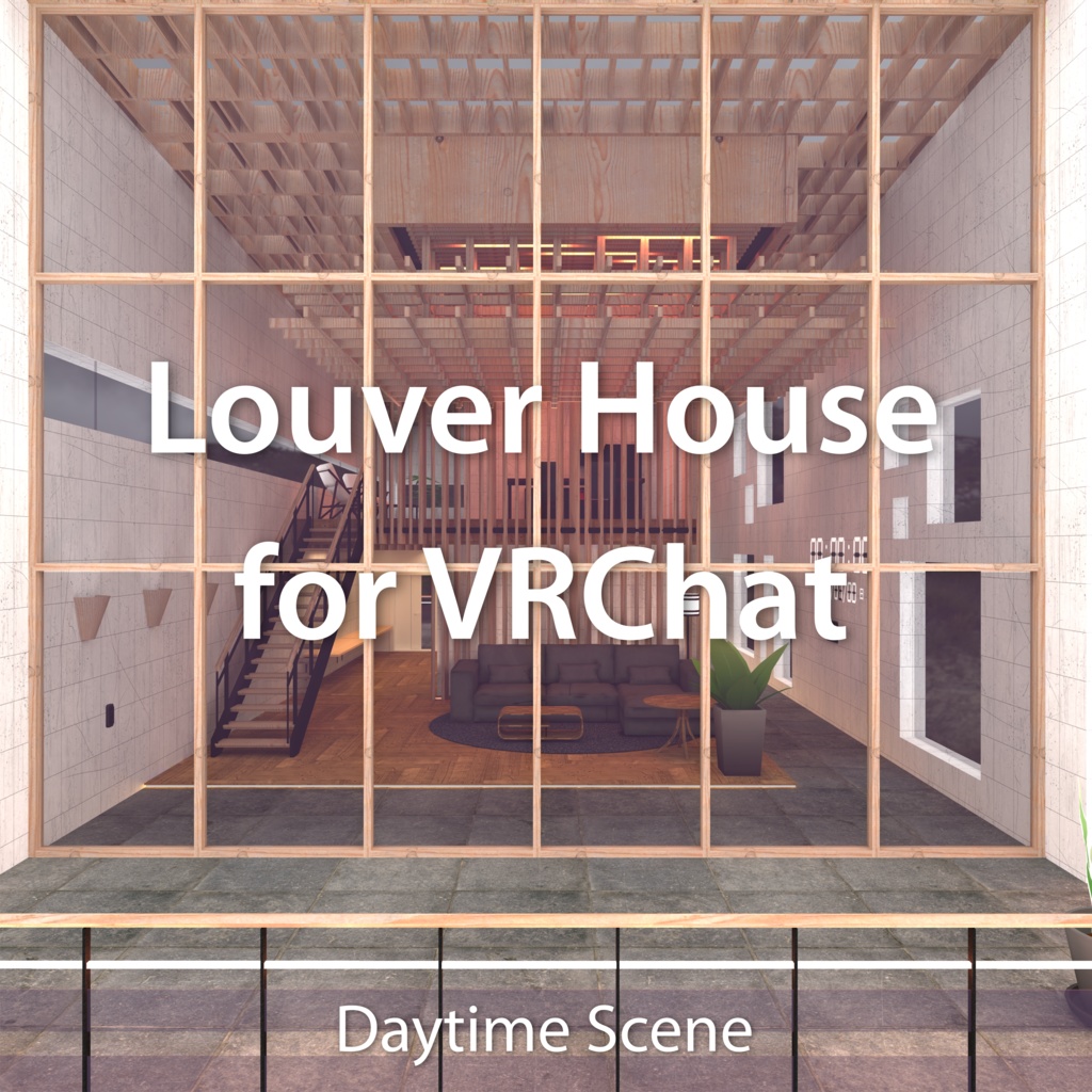 【VRワールド】Louver House for VRChat [ World Assets for VRChat ] image