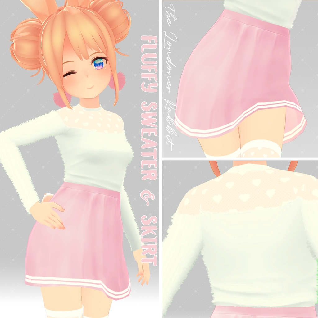 【LSBody】もふもふセーターとスカート / Fluffy Sweater & Skirt image