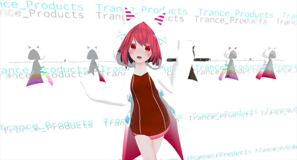 【VRchat向け】猫ハカセ【3Dモデル】 image