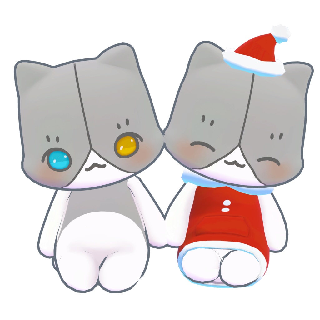 【無料】おすまし猫 ぬいぐるみ 3Dモデル image