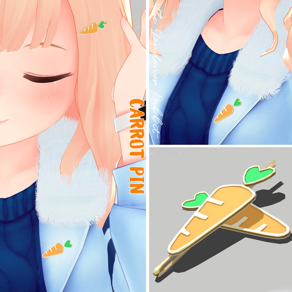  にんじんピン / Carrot Pin image
