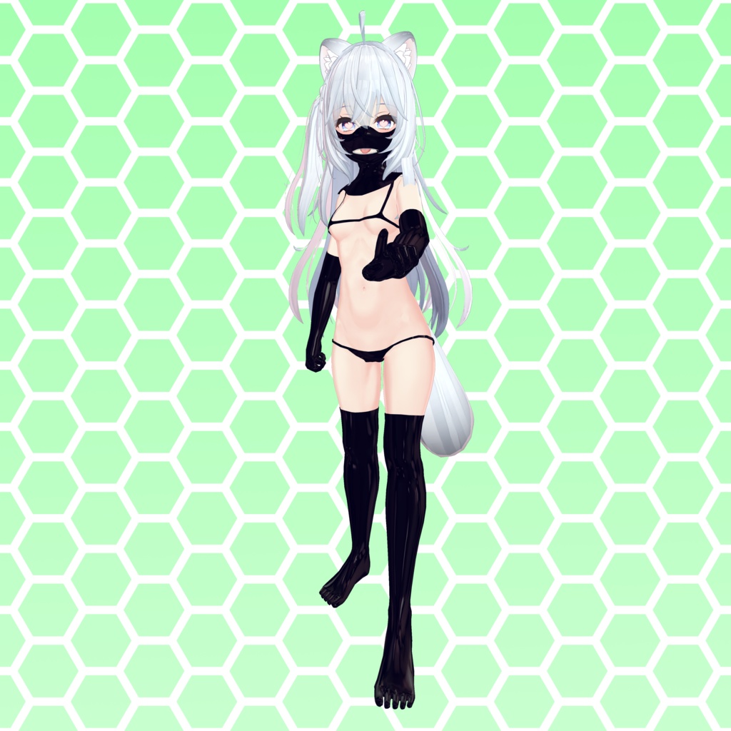 狐雪ラテックススーツ [Koyuki Latex suit] image