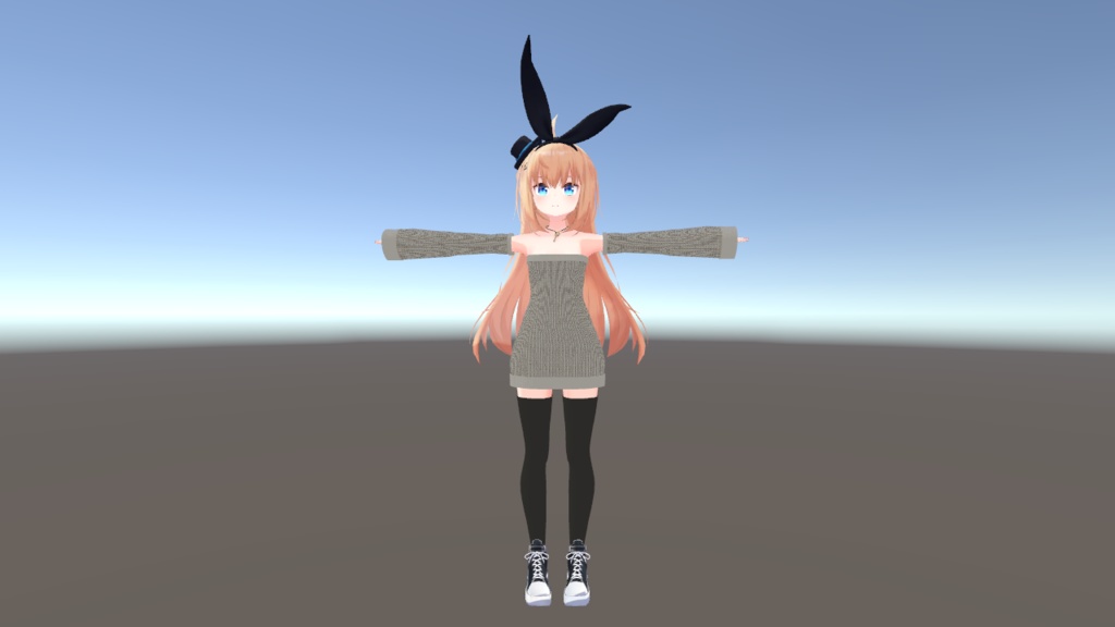 【リアアリス用】らずべりー式 肩出しニット【VRChat】 image