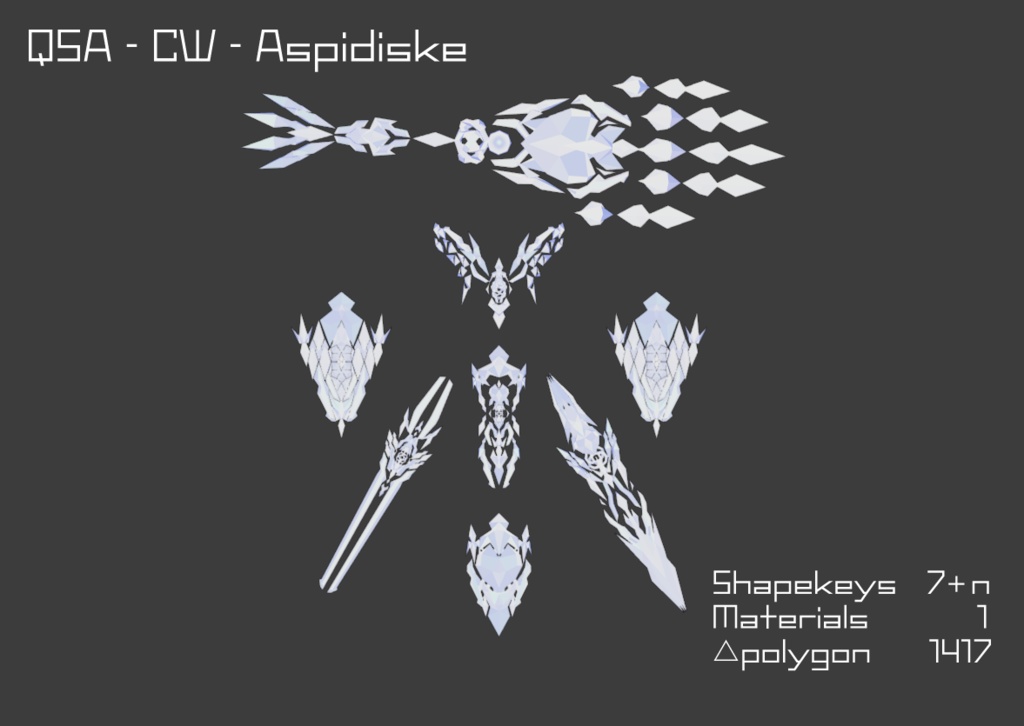 【サブアーム化するオリジナル変形武器(盾)】Aspidiske(アスピディスケ) image