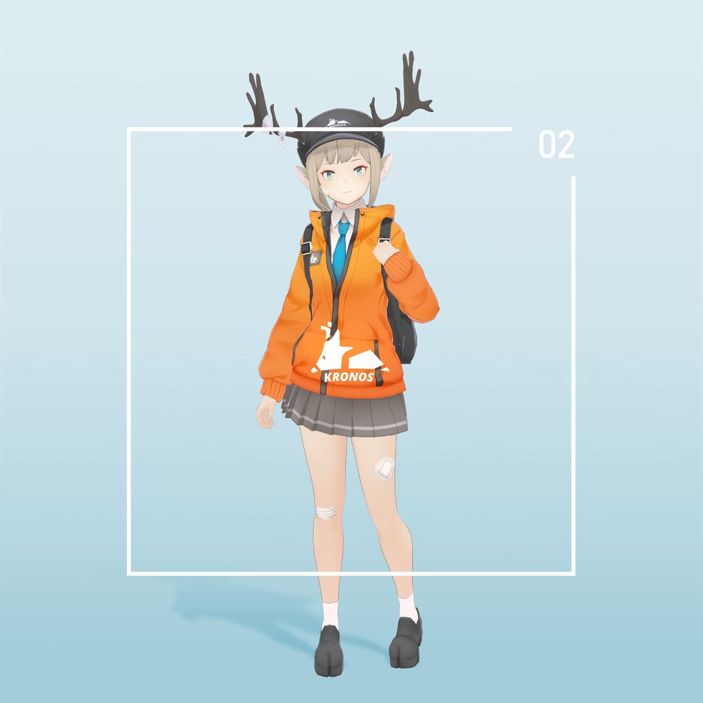【VRC対応3D服飾モデル】KRONOS School uniform ver4.02 image