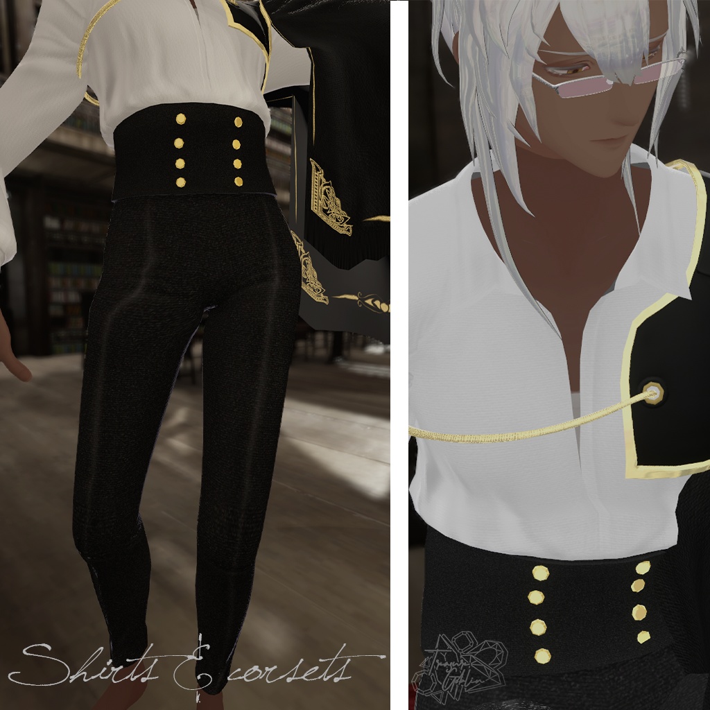 【'白鳥' 専用衣装】 Shirts & corsets image