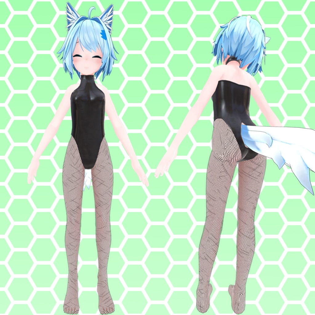 バニースーツと網タイツ [ミーシェ] Bunny suit with fishnet stockings for Mishe image