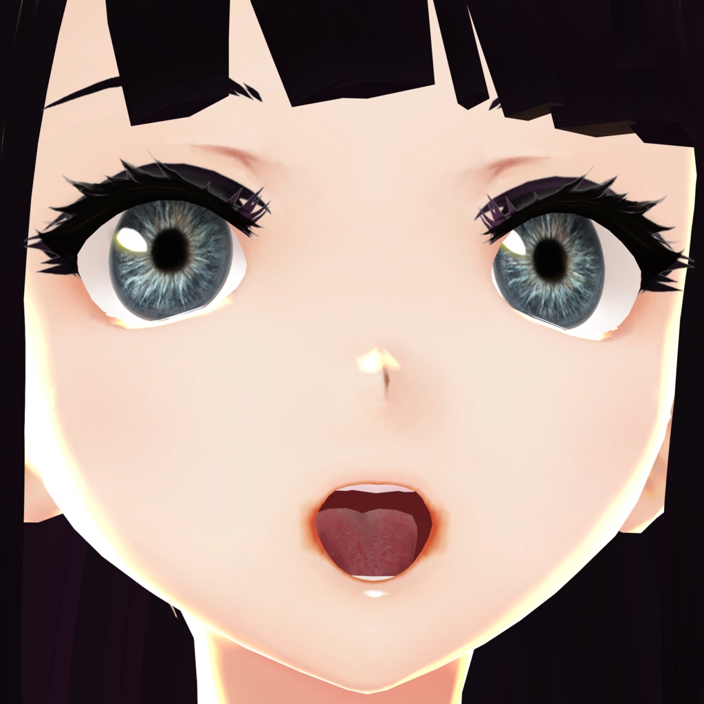 【無料】リアルな舌テクスチャ VROID Realistic Tongue Texture image