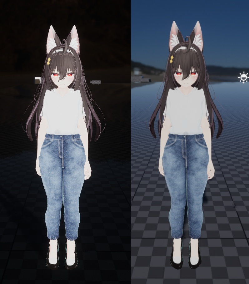 [ 'Cocoa' Exclusive Outfit ] T-shirt and Jeans Set image