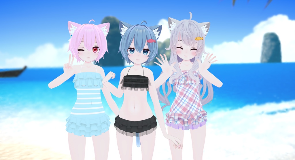 [For Rusk-chan] Frilly swimsuit image