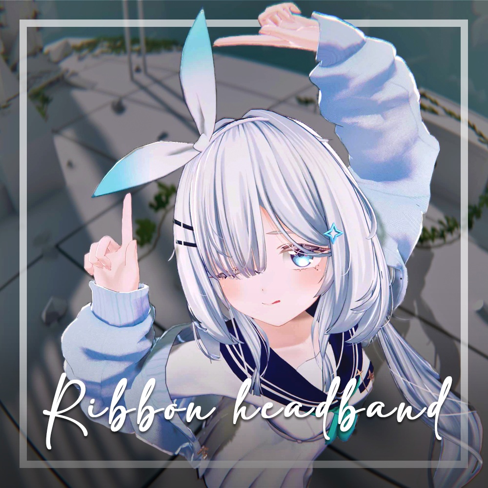 リボンカチューシャ【３Dモデル】  image