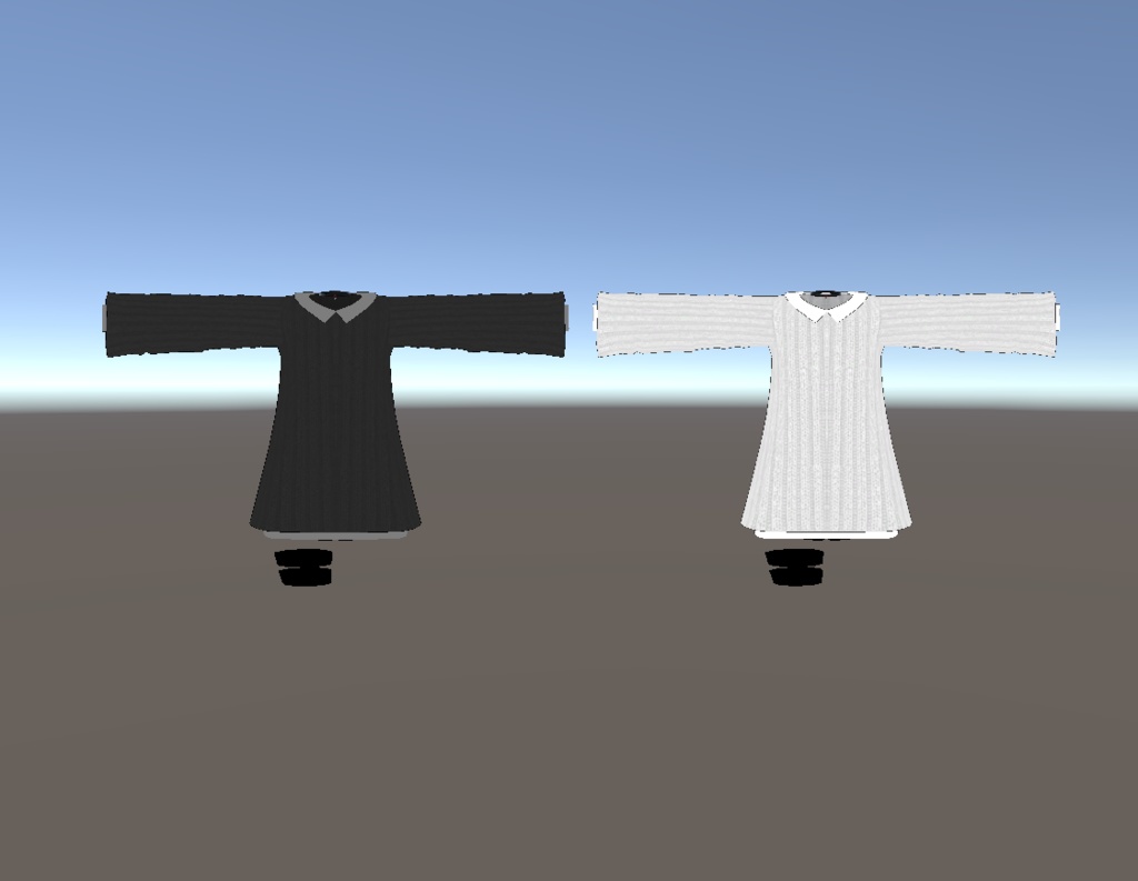 【VRChat向け販売3Dモデル】「カーラーセーター」2種類カラー image