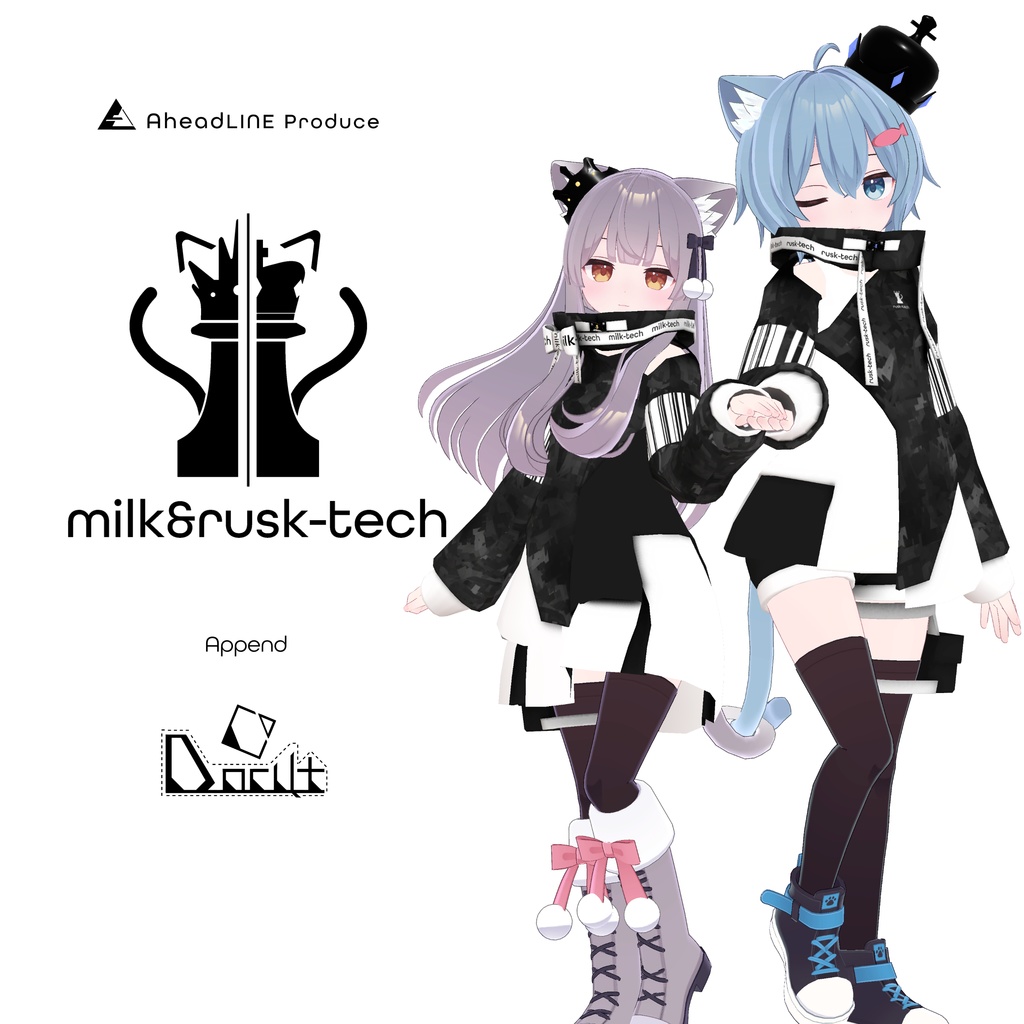 milk&rusk-tech v1.12 [Dress-up Model for Milk & Rusk-chan] image