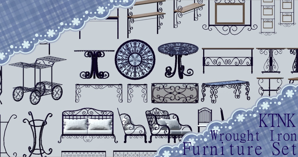 KTNK Wrought iron furniture set image