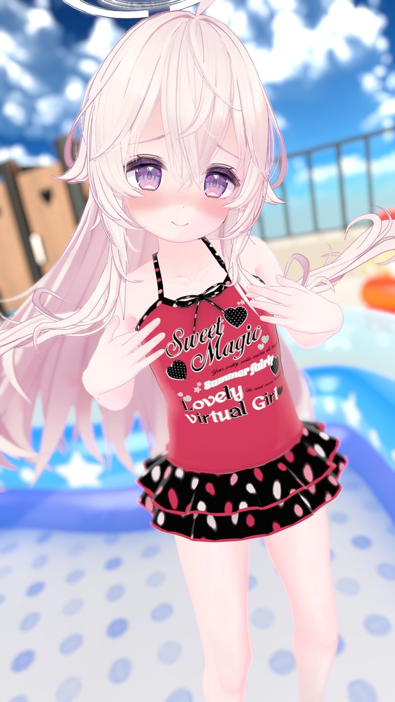 【3アバター対応】なまいきかわいい！女児水着 image