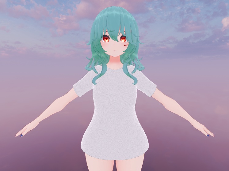 【無料】シンプルなTシャツ【FLASTOREアバター向け】 image