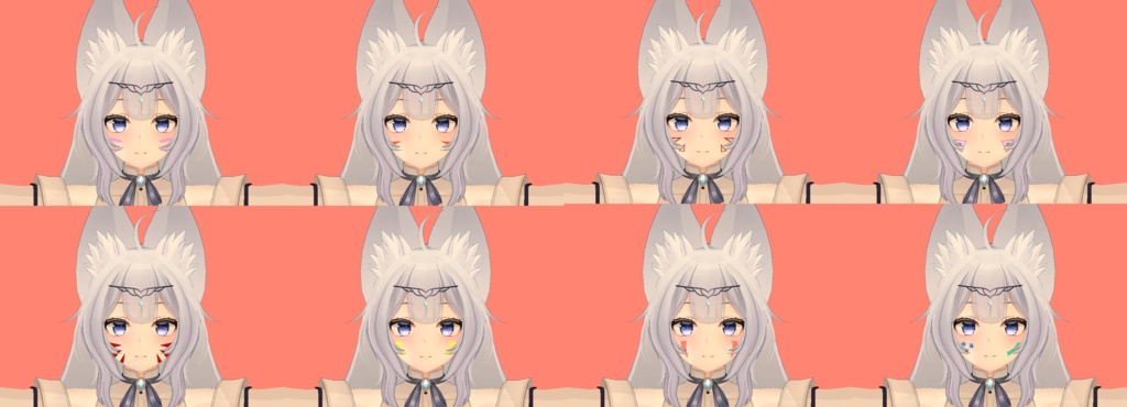 [ウルフェリア]Wolferia Face Painting Texture image