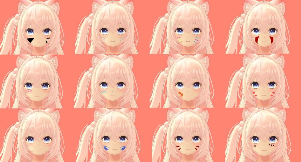 [狐雪]Koyuki Face Painting Texture image