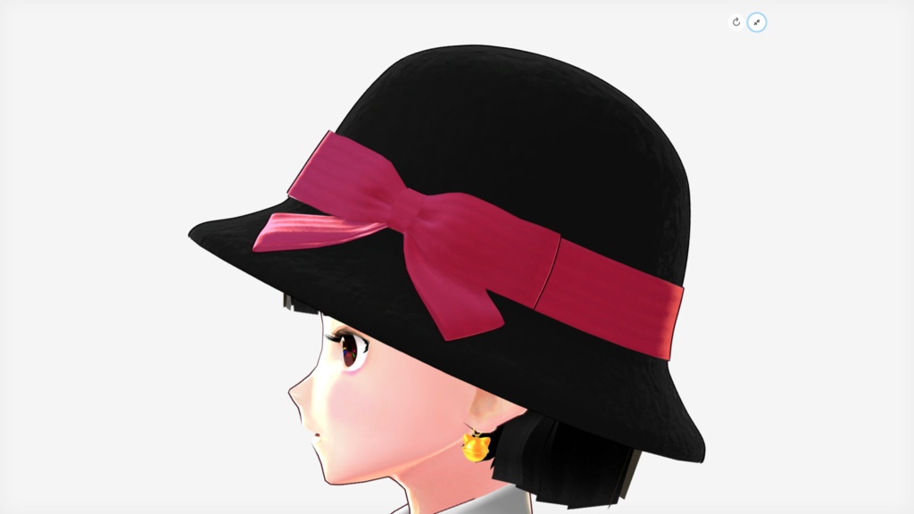 [FBX] クローシェハット(黒・赤リボン)🪙 image