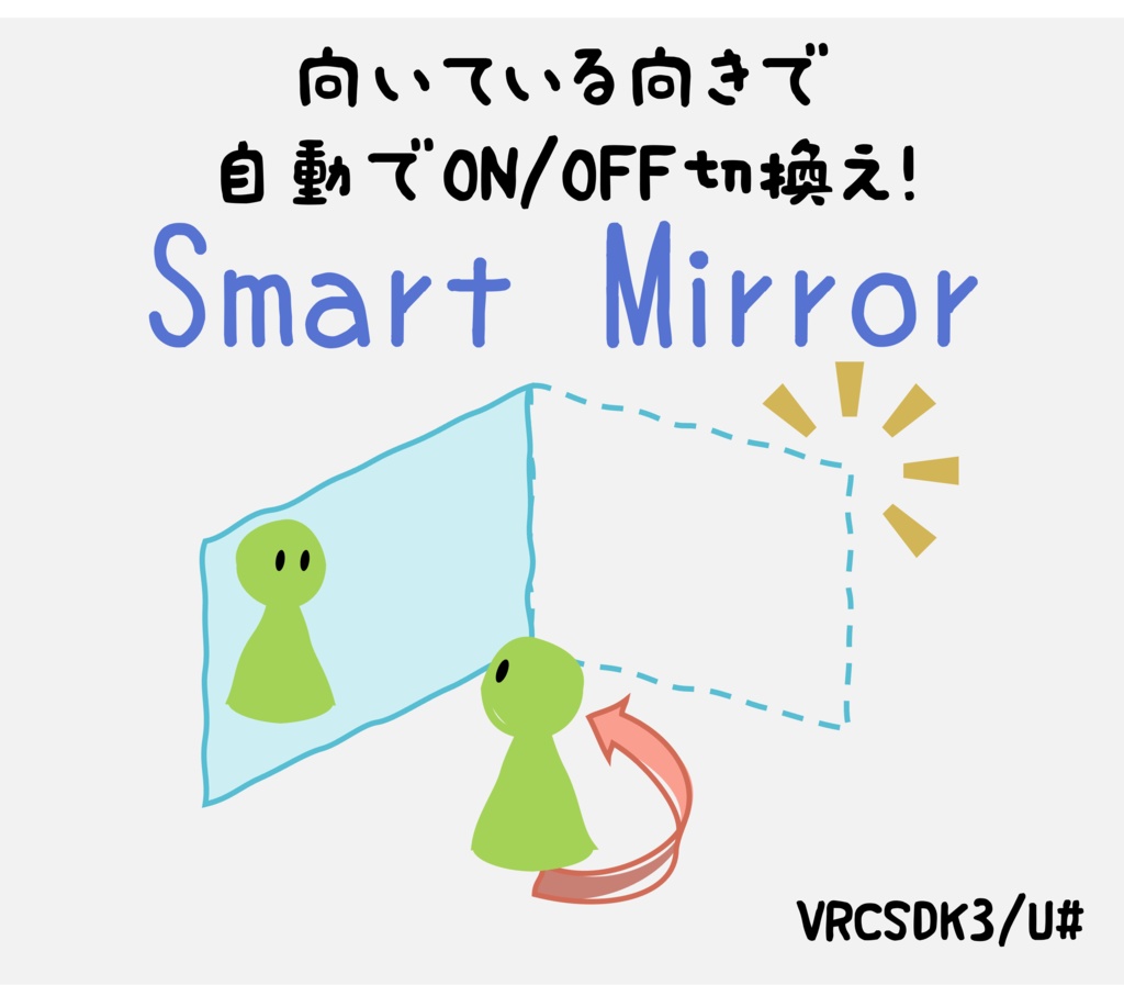 【自動切換】Smart Mirror【VRCSDK3 / U#】 image