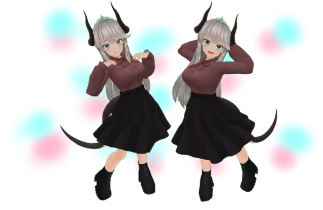 シルヴィアちゃん素体用　　秋服おしゃれ着 image
