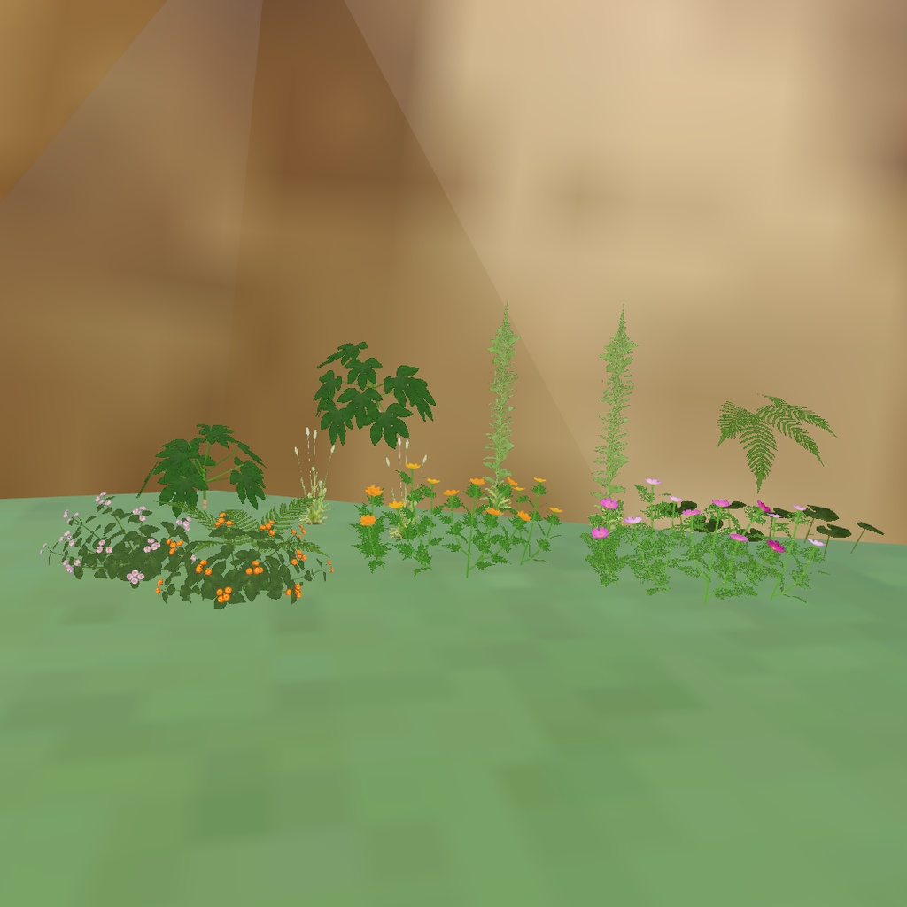 ローポリの草セット image