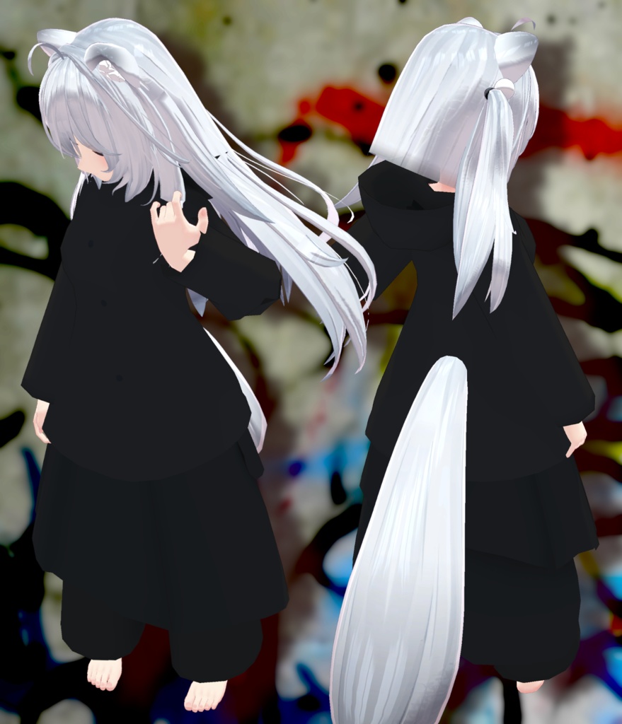 【狐雪用衣装】パーカー&袴パンツ Ver1.1 image