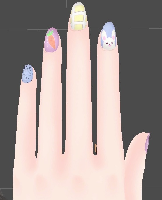 Rabbit Nail Texture For Maya image