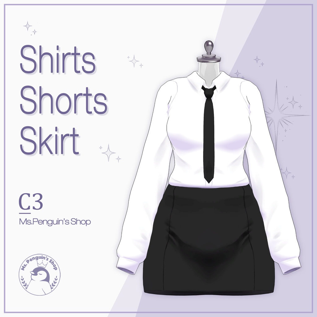 【17Avatars】Shirts & Shorts, Skirt / シャツ&ショーツ,スカート (C3) image