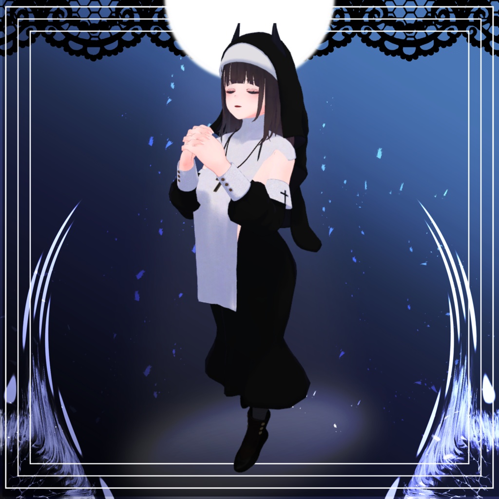 【くろなつ専用衣装】修道服+小物 image