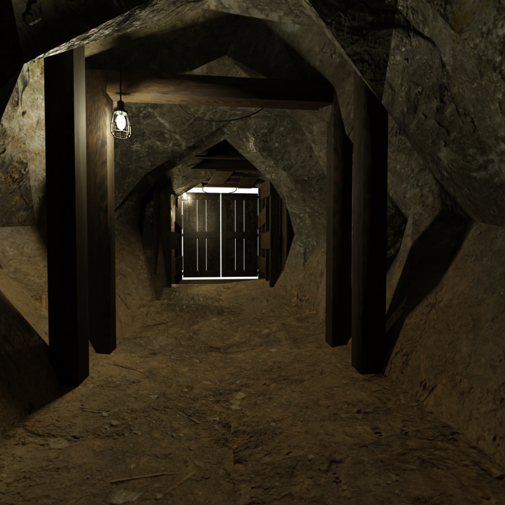 3DCG【cave_set】洞窟 セット image