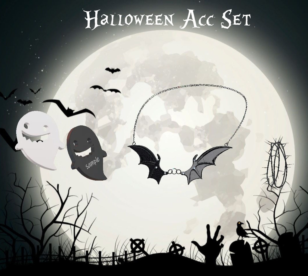 〖Free〗🦇Halloween🦇 Acc Set for Manuka image