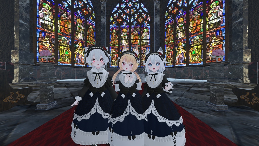 「こまどアバター」対応ゴシックロリータ衣装　PB対応済み image