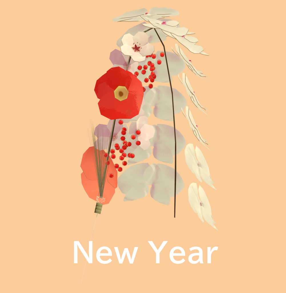 【無料】【VRChat想定】HAPPY NEW YEAR!!－2022 image