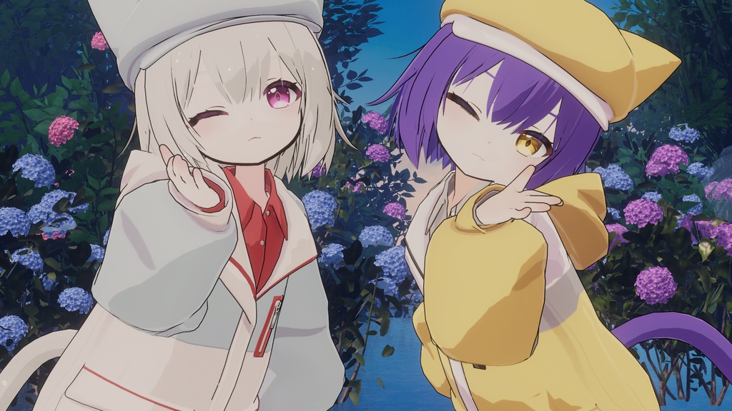ねこめいつ -Nekomates- (MMD Faces) image