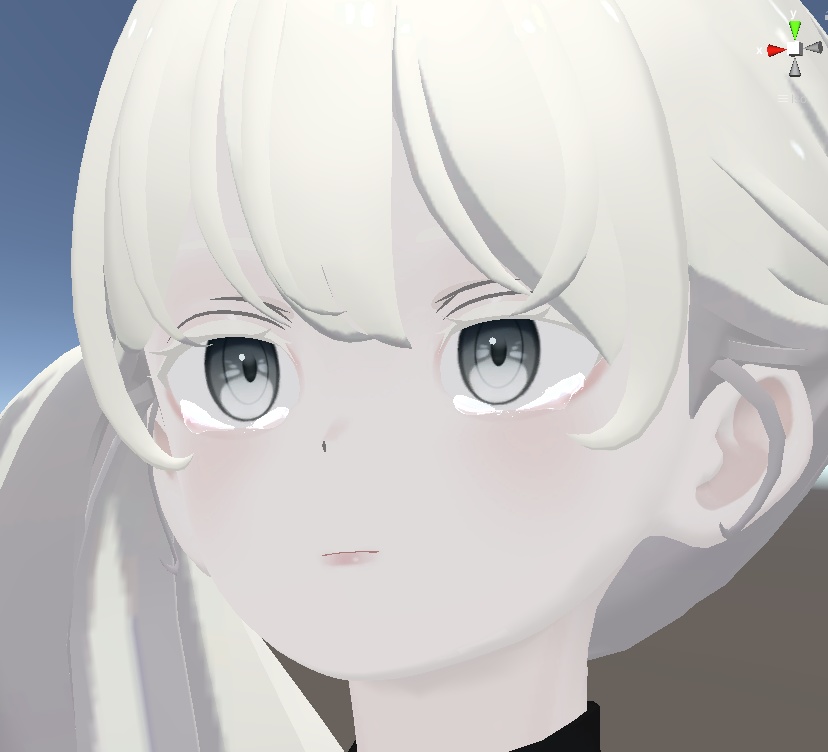 VRC想定 流れる涙 Animation設定済み image