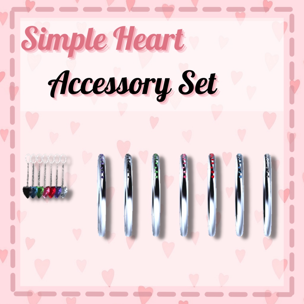 [ PB Update ] Simple Heart Accessory Set -「ハートアクセサリーセット」 image