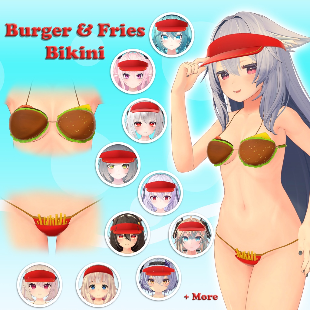 Burger & Fries Bikini Hamburger image
