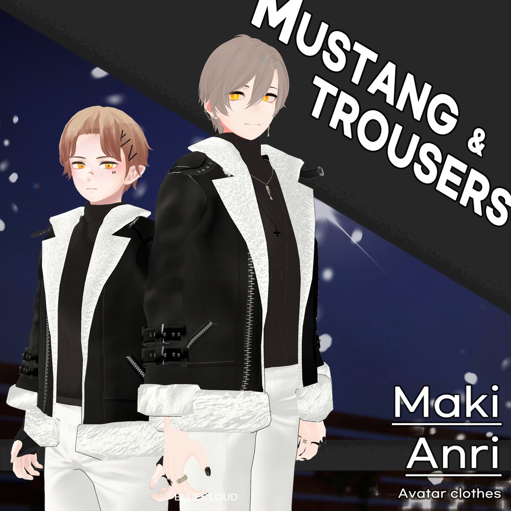 【3Dモデル】 [まき/Maki][杏里/Anri] - Mustang & Trousers image