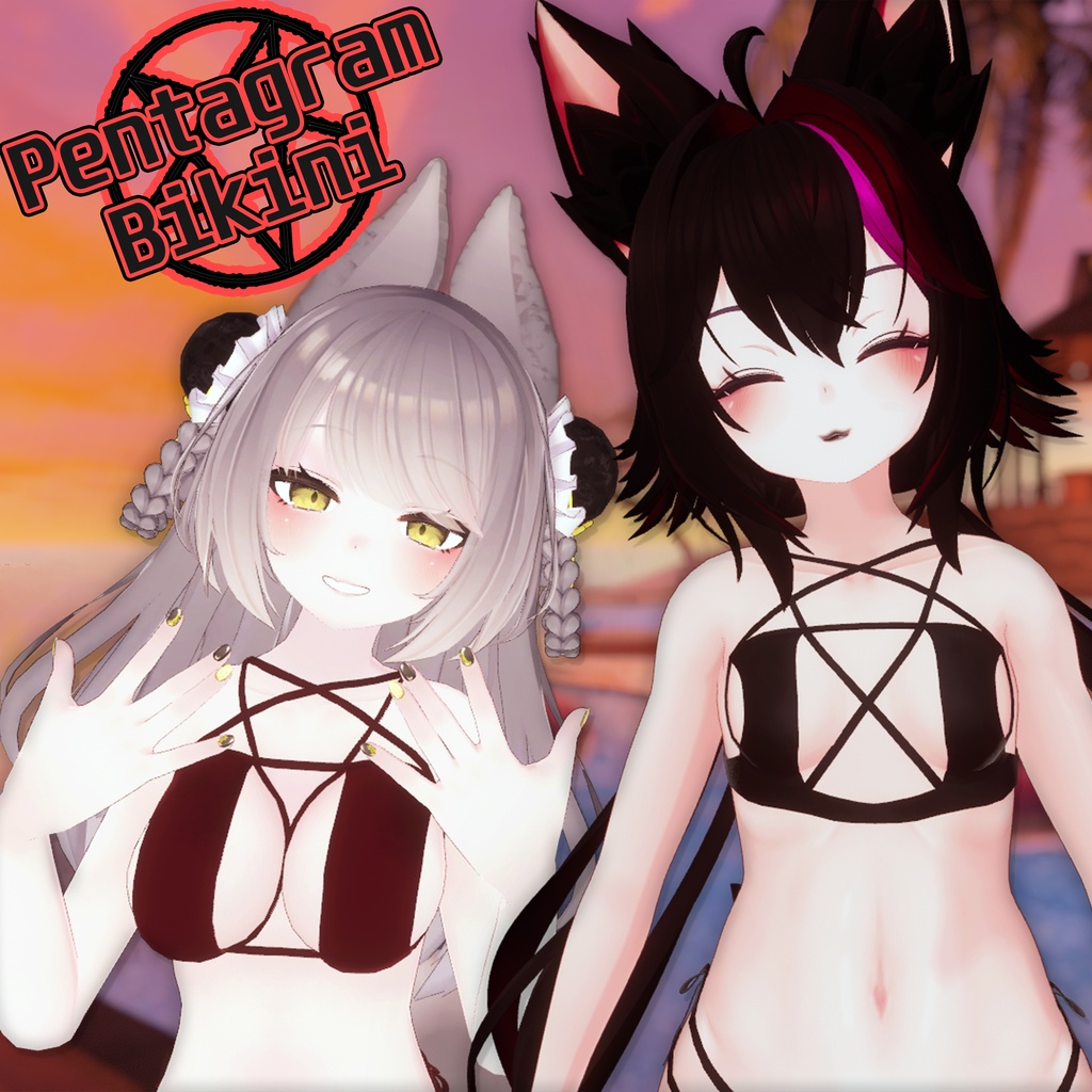 Gothic Bikini "Gentian" "Leaf" image