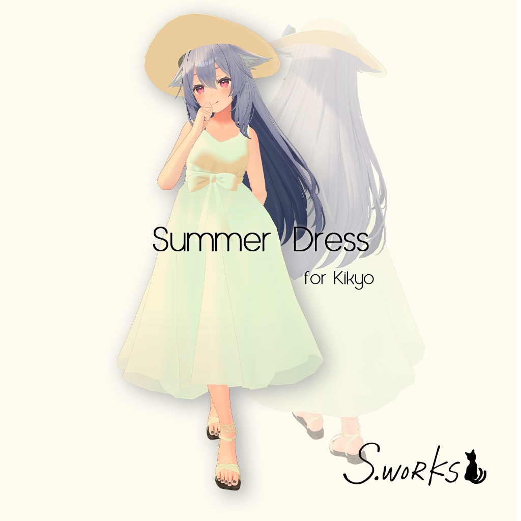 【桔梗】白ワンピ - SummerDress v1.0.0 image